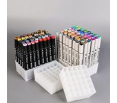 Soporte de almacenamiento para rotuladores, pinceles, lápices, soporte de mesa, organizador de herramientas multifunción, 30/36/40/48 ranuras
