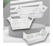 Cesta para congelador horizontal sin olor, estante de almacenamiento para congelador horizontal, organizador de almacenamiento para refrigerador de carga pesada, accesorios de cocina S