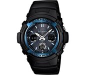 Casio Reloj analógico digital de acero inoxidable negro redondo G-SHOCK AWG-M100A-1AJF [G-SHOCK MULTIBAND6] para hombre