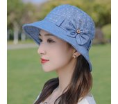 Sombrero de pescador de ala ancha estilo coreano para mujer - Sombrero plegable de verano con protección solar Adjustable