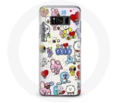 Coque pour Samsung Galaxy S8 BTS Bangtan Sonyeondan BT21 Van Tata Chimmy Cooky Rj Koya Mang Et Shooky