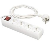 Bloc multiprise - ERARD - 4 prises - Interruptor - 2 polos avec terre - 3680W max