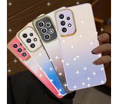 Funda con purpurina y degradado para Samsung Galaxy A54, A14, A23, A33, A53, A73, A13, A32, A52, S21, S22, S23, Xiaomi Redmi Note 11, iPhone 15, 14, 13, 12 Pro Max For Samsung Galaxy A14 rojo rosa