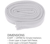Funda de tubo de 2 m para manguera, compatible con soportes de cremallera para CPAP.