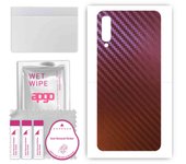 apgo skin sticker film foil vinyl for the BACK compatible with Samsung Galaxy A50, scratch-resistant, easy to install - Carbon Chameleon CAKA5