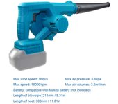 Soplador de aire eléctrico de alta potencia, ventilador de hojas de viento fuerte, ventilador de eliminación de polvo con cambio de velocidad continuo varios colores
