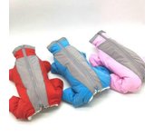 Chaqueta práctica, mono grueso, abrigo para perro, traje de nieve, ropa para perro cachorro, Sudadera con capucha, forro polar, reflectante, cálido para invierno Size:12(Girl) rojo