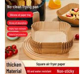 Bandejas de papel absorbentes de aceite para freidoras de aire de alta temperatura - Uso en cocina y repostería