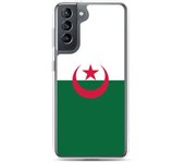 Coque Téléphone - Samsung - Galaxy S21 Plus - Drapeau Algérie - Souple - Multicolore
