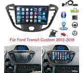 Radio de coche Android 13 de 9 pulgadas con GPS, CarPlay, 2 GB + 32 GB, para Ford Transit Custom 2013-2018, con cámara trasera negro