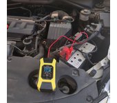 Cargador de batería de coche, cargador de baterías de plomo de 12V 7A, mantenedor de batería inteligente con pantalla LCD eu