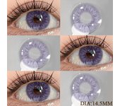 Eyeshare Lentes de contacto de color morado para ojos Lentes de contacto de color marrón para ojos naturales Lentes de contacto suaves para ojos Lentes de contacto de color para pupilas de belleza