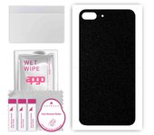 apgo Protective Skin Sticker for the back compatible with Apple iPhone 7 Plus, Wrap Film, Foil, Vinyl - Pattern Matte Black