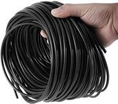 Manguera de riego por microgoteo para jardín, tubo de agua con perforador, para invernadero, bonsái, planta, 10m/20m/40m, 3/5mm 10m negro