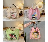 Bolso de mano de nailon bordado ecológico GUANchain - Para mujer, estilo bandolera o de mano Medium