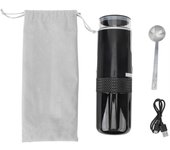 Cafetera portátil recargable totalmente automática, mini cafetera de mano para viajes, ideal para senderismo L