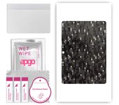apgo Protective Skin Sticker for the back compatible with Teclast M20 4G, Wrap Film, Foil, Vinyl - Pattern Carbon Black Pixel