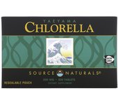 Source Naturals, Yaeyama Chlorella®, Resealable Pouches, 200 mg, 300 Tablets (20 mg per tablet)