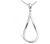 Les Trésors De Lily [M6213] - Pendentif Argent 'Chorégraphie' argenté (rhodié) - 32x15 mm plata