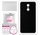 apgo Protective Skin Sticker for the back compatible with Xiaomi Redmi Pro, Wrap Film, Foil, Vinyl - Pattern Matte Black