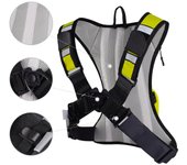 Mochila para motocicleta, paquete de hidratación portátil, bolsa deportiva ligera, Compatible con vejiga de agua de 2L naranja