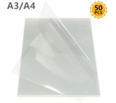 50 piezas de película de impresión por inyección de tinta A3/A4 para películas de serigrafía, papel, PCB, impresora, plantilla, película de inyección de tinta, retención de tinta, textiles, papel artesanal A4(210x295mm)