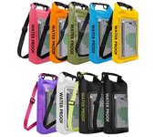 Bolsas para deportes al aire libre, bolsas secas de 2 l, bolsas impermeables de PVC con pantalla táctil para trekking, deriva, rafting, surf, kayak, equipo de acampada 2L