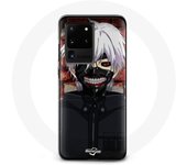 Coque pour Samsung Galaxy S20 Ultra Tokyo Ghoul Kaneki Ken Masque Japonais Anime