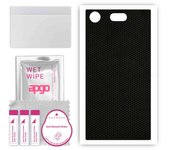 apgo Protective Skin Sticker for the back compatible with Sony Xperia XZ1 Compact, Wrap Film, Foil, Vinyl - Pattern Matrix