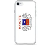 Funda iPhone - Mayotte - SE 2020 - Souple - Multicolore - Design Drapeau