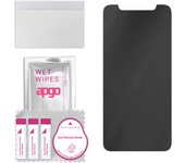 apgo Vidrio protector híbrido mate de privacidad compatible con Apple iPhone 11 Pro, nano vidrio flexible, excelente reemplazo para vidrio templado, resistente a rayones