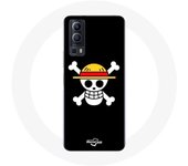 Coque Vivo Y72 One Piece Manga Tete de Mort Fond Noir