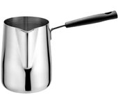 Olla pequeña para leche, de acero inoxidable, resistente a salpicaduras, fácil de limpiar, para calentar leche hirviendo.