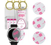 3x apgo Ultra-Clear Hybrid protective glass compatible with Samsung Gear S3 Classic, flexible nano glass, great replacement for tempered glass, scratc