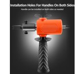 Adaptador de taladro eléctrico a martillo, cabezal de conversión de taladro eléctrico portátil a martillo con naranja