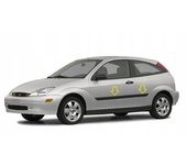Ford Focus 2000-2007 - Listones protectores de puertas laterales cromados