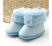 Bebé Niñas Niños Botines Suaves Botas De Nieve Bebé Niño Recién Nacido Zapatos De Calentamiento azul