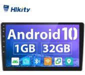 Hikity Android 10.0 2 Din 9 pulgadas HD 1080P 2.5D Radio estéreo para coche 1+32G Reproductor MP5 para coche con Bluetooth WIFI GPS FM Cámara trasera Micrófono