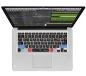 Funda con teclado QWERTY para MacBook Air/Pro 18343 de KB Covers Logic Pro X negro