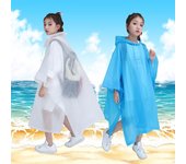 Chubasquero para niños, impermeable, ligero, de viaje, a la moda, para niños y niñas, para estudiantes, para bicicleta eléctrica blanco