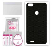 apgo Protective Skin Sticker for the back compatible with Tecno F2, Wrap Film, Foil, Vinyl - Pattern Matrix