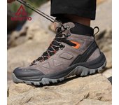 HUMTTO-zapatos de senderismo impermeables para hombre, zapatillas de deporte de caza al aire libre de diseñador de lujo, botas de Trekking para deportes de invierno 45 frambuesa/rojo