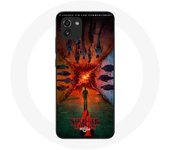 Coque pour Samsung Galaxy A03 Stranger Things Saison 4 Affiche Equipages de la Nouvelle Théorie