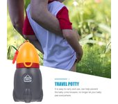 Orinal portátil para bebés y niños, inodoro higiénico a prueba de fugas de emergencia para viajes en autocaravana y entrenamiento para ir al baño para niños pequeños.