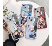 Funda transparente Genshin Impact para Apple iPhone 11 14 13 12 Pro 7 8 Plus XR X XS Max 6 6S 14Pro Funda de silicona para teléfono iPhone 14 Plus