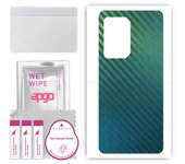 apgo Protective Skin Sticker for the back compatible with Black Shark 5, Wrap Film, Foil, Vinyl - Pattern Carbon Chameleon CAKA1