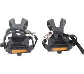 1 par de correas de nailon para pedales de ciclismo, calapiés y accesorios para bicicletas de montaña Fixie.