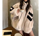 Chaqueta casual para mujer Parka cálida de invierno Abrigo para mujer XXL negro