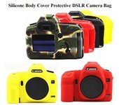 Funda protectora de silicona suave de alta calidad para cámara DSLR Canon EOS 5D Mark II 5D2 5DII camuflaje
