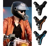 Soporte de cámara de acción ajustable fácil de instalar casco soporte de barbilla soporte de correa de barbilla de motocicleta para GoPro
